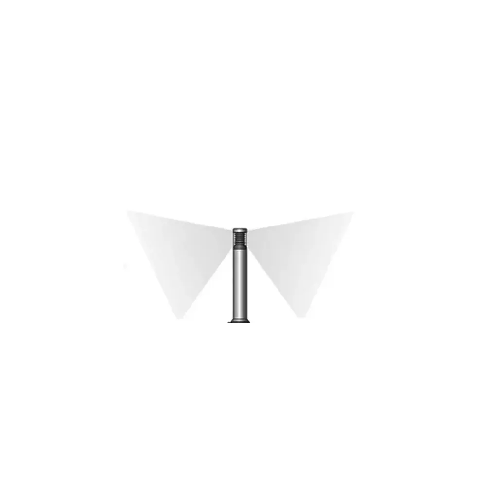 Maxima 385F2/NR8.PT-Small Poles - Bollard H. 1000 with louvre