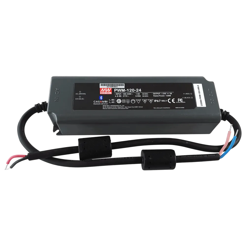 120W LED Driver with PWM Output 24V/5A, CASAMBI