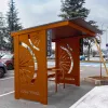 Forézien Bicycle Shelter with 8 Spaces