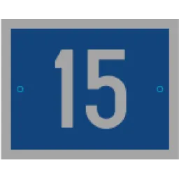 Numero civico classico 145x115 mm