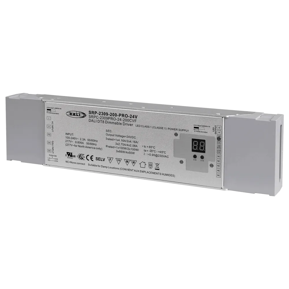 200W DALI2 DT8 DIMMABLE LED DRIVER