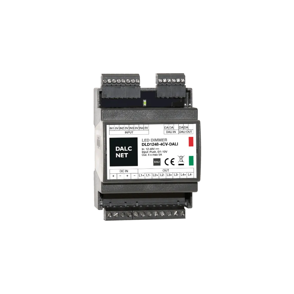 4 channel DALI LED dimmer, constant voltage 12-48VDC