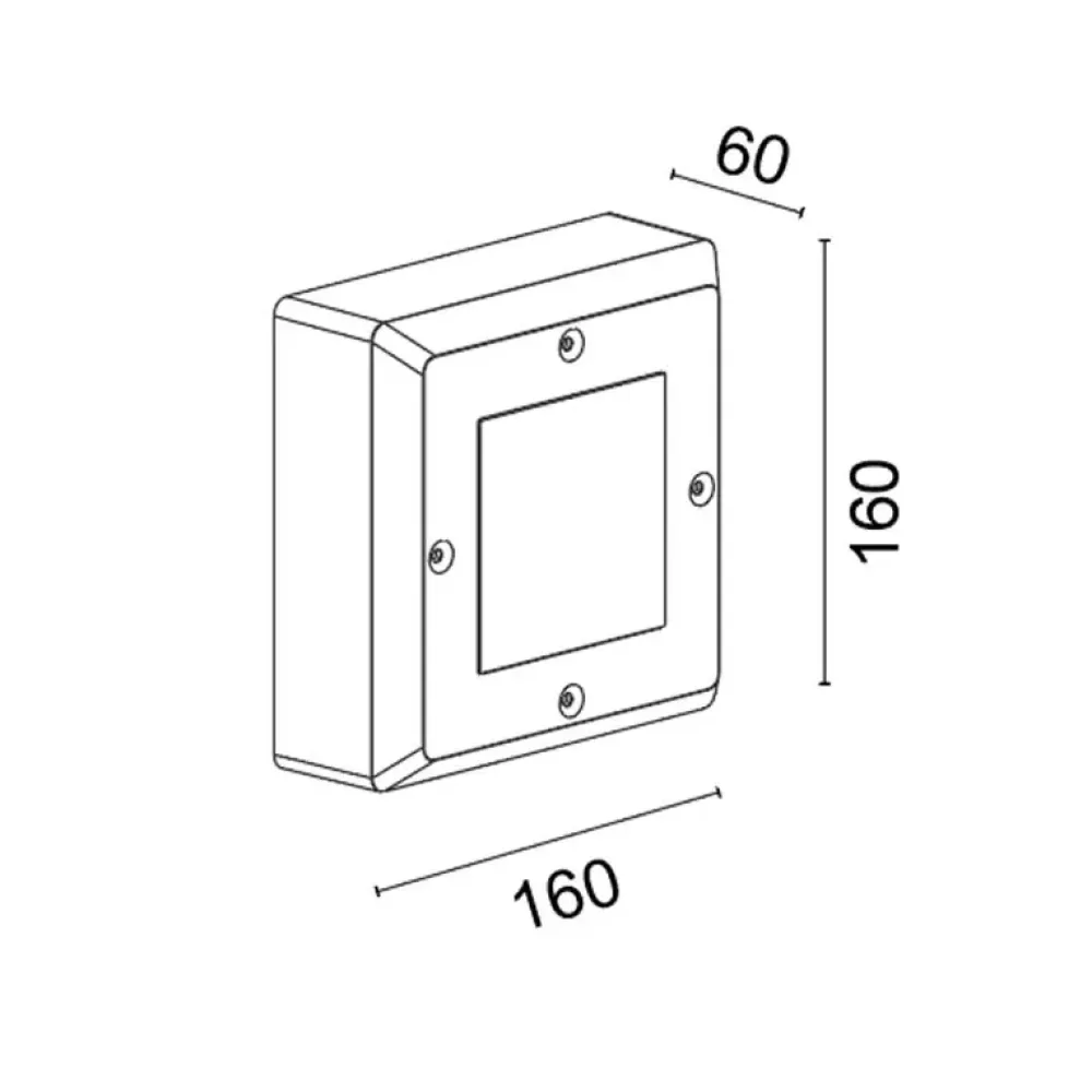 Clio Wall 1070W/WR1.VS-Wall - Nylon wall or ceiling luminaire