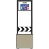 Zone signage stele type 