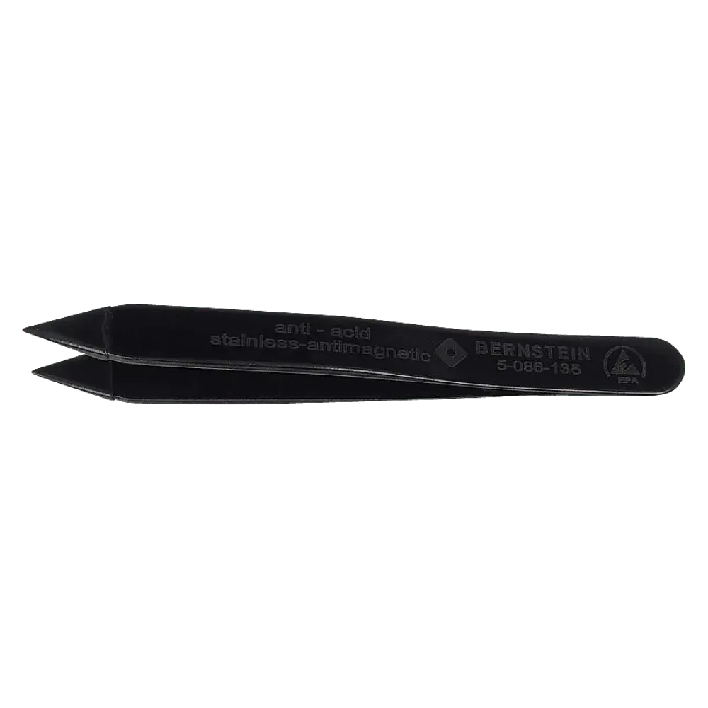 ESD SMD MINI tweezers 90mm shape H conductive, tip ESD insulated