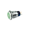 Illuminated Pushbutton switch with power imprint, green