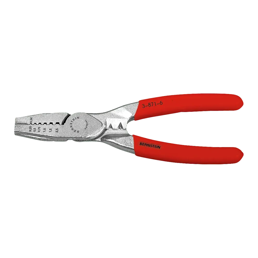 Crimping pliers 155 mm for wire 0.25-2.5 mm²