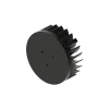 LED star heat sink, ø134mm, H 50mm, Base 10mm, Black anodized