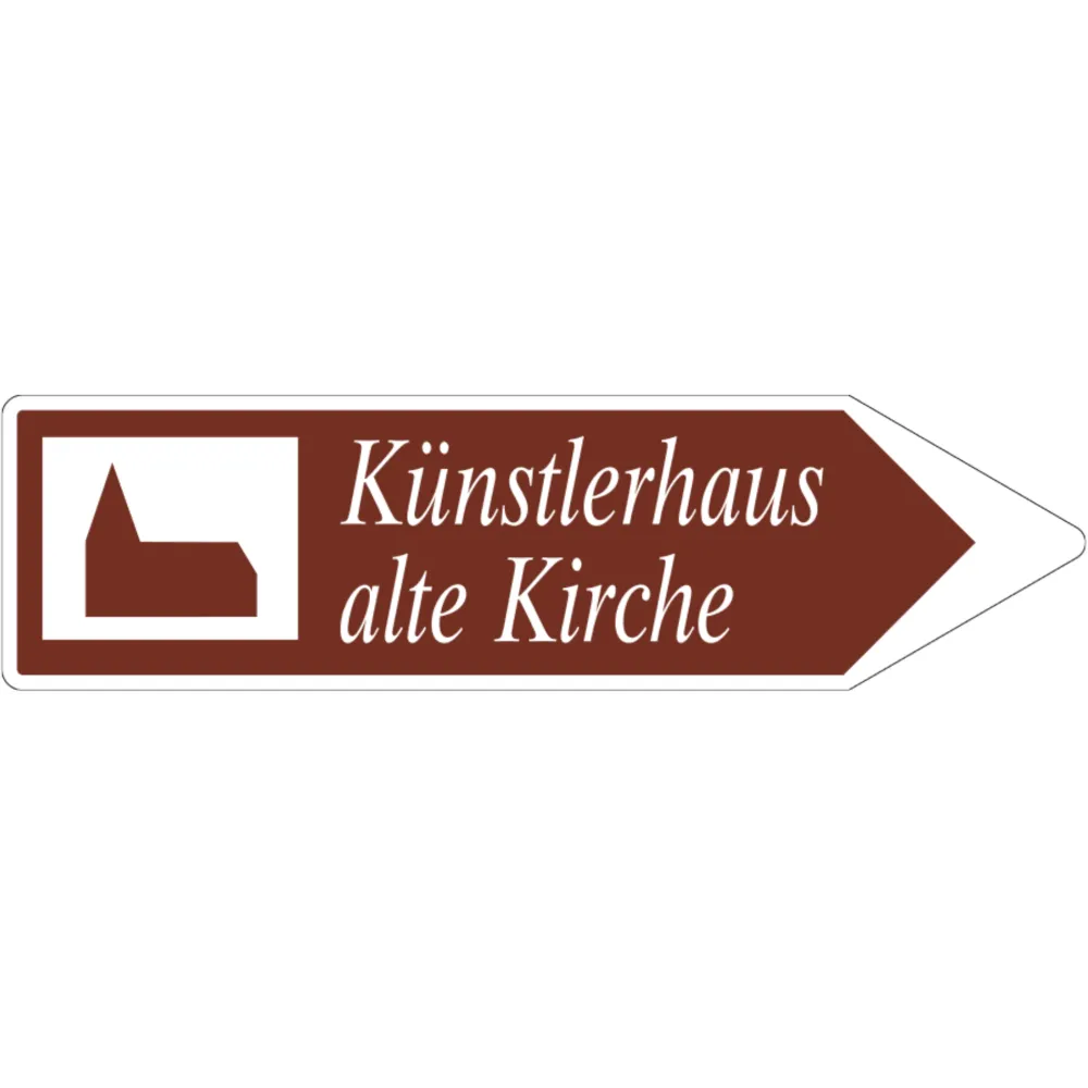 Signpost for flowing traffic