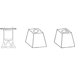 Base of the delineator post