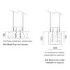 Modo Bollard 601F1/HP70A2-Small Poles - Bollard Horizontal Single Emission H. 600