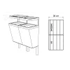 Recycling bin Scandik