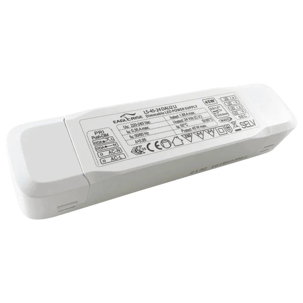 45W LED Driver Constant Voltage 24V/1.88A, DALI