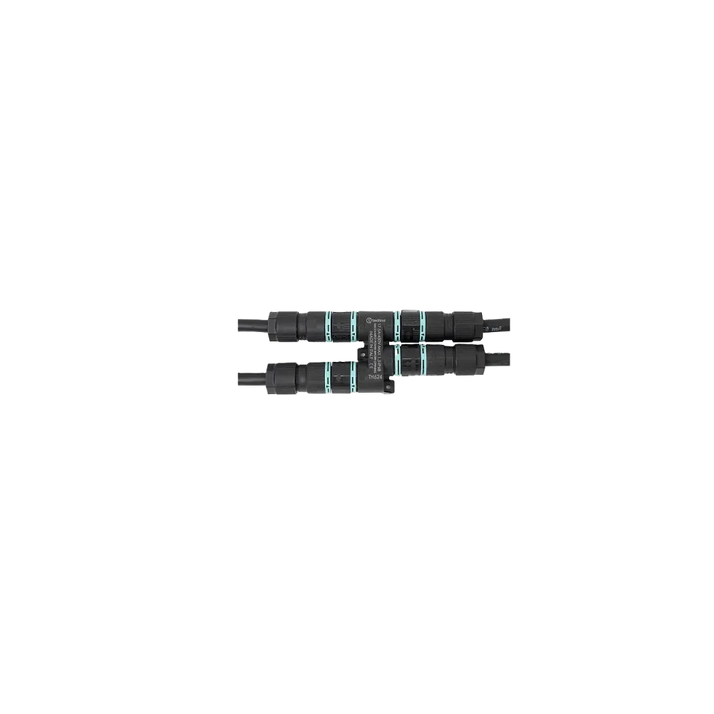 Techno H-Current distributor TH624, 4way, Plug & Socket, 4P, Screw, IP68
