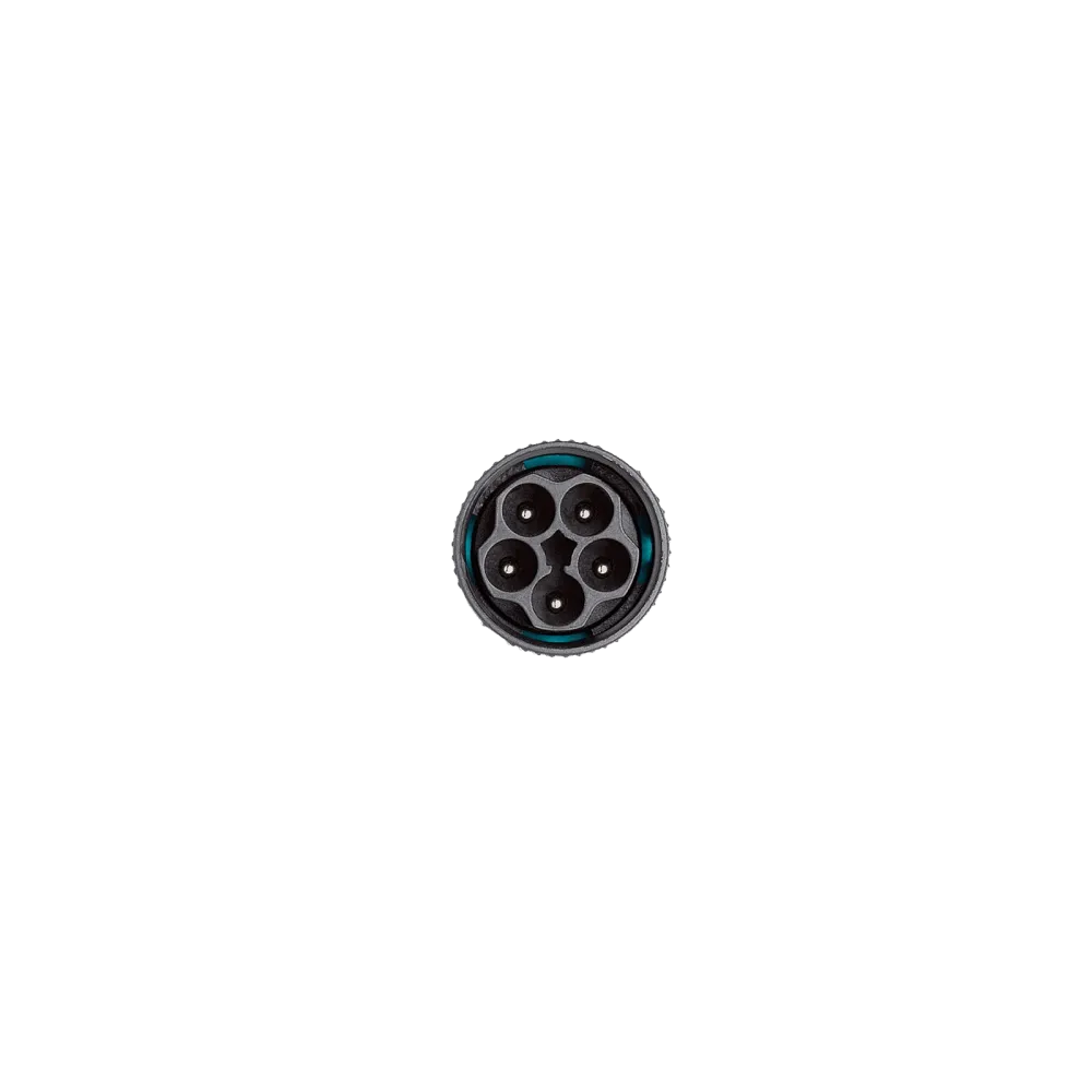 Mini Circular Connector TH387 long, Plug, 5P, Screw, IP66/IP68
