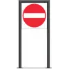 Zone signage stele type 