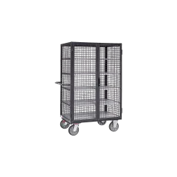 Box van with doors and espagnolette lock, Total-STOP, 1000 x 680 mm