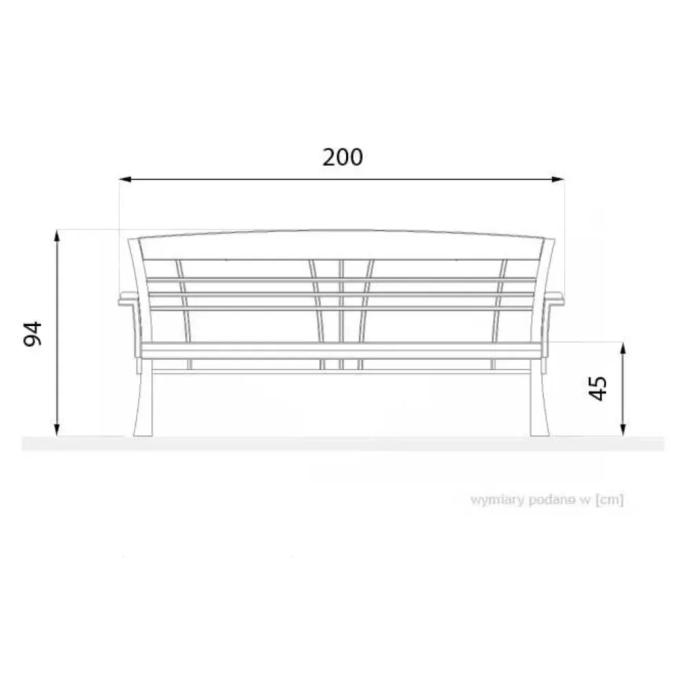 Art Nouveau bench