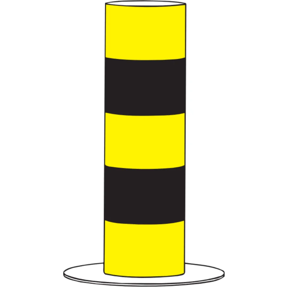 Reflective steel island post (60-85 cm)