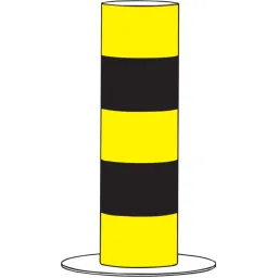 Reflective steel island post (60-85 cm)