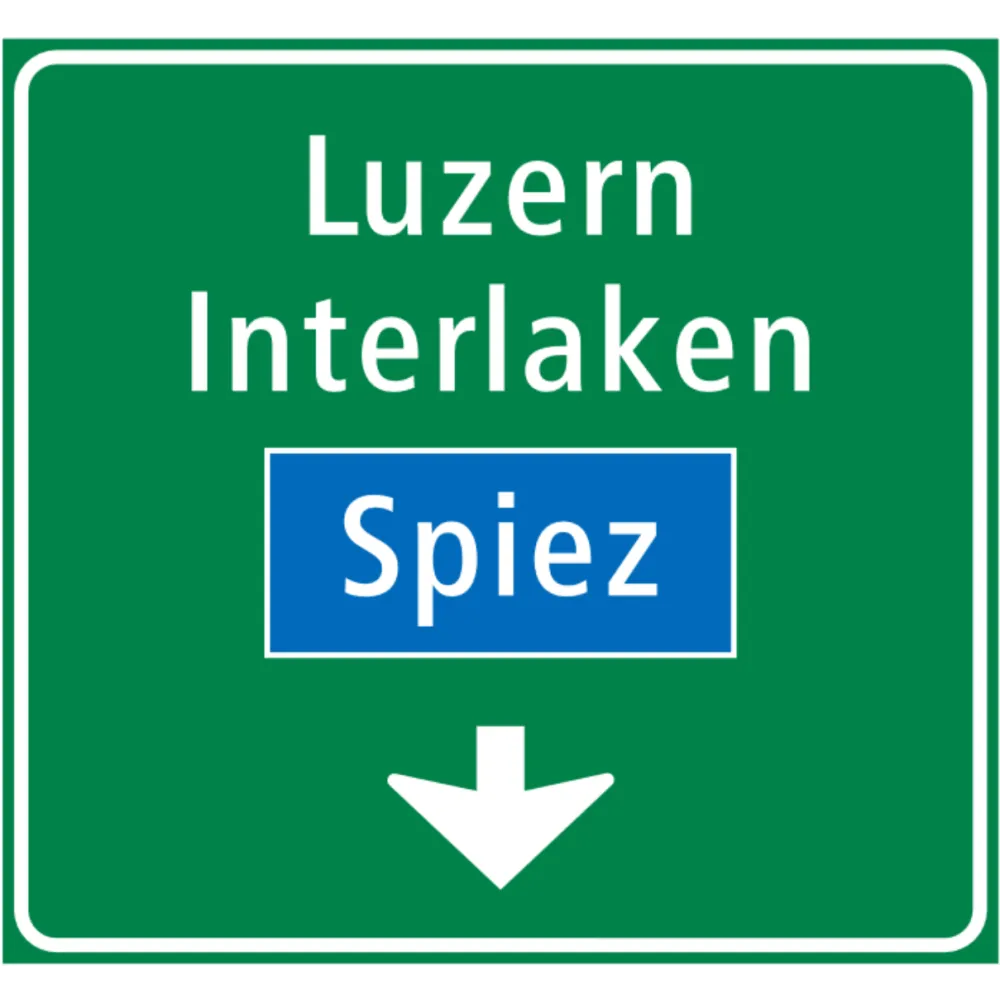 4.69 Single-lane sign above lanes on highways and expressways