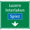 4.69 Single-lane sign above lanes on highways and expressways