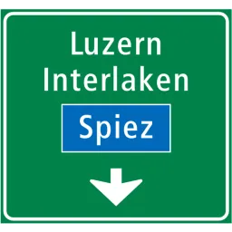 4.69 Single-lane sign above lanes on highways and expressways