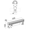 Matrix Floodlight 2800P/HD50.MB-Floodlights - Wallwasher DALI with Lens L. 306