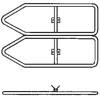 One-way double signpost with steel band