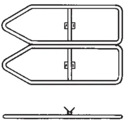 One-way double signpost with steel band