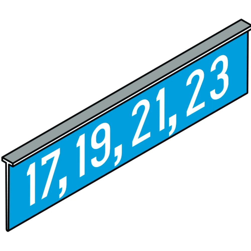 Addition for house number on street name sign