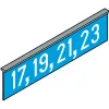 Addition for house number on street name sign