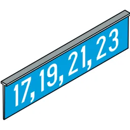 Addition for house number on street name sign