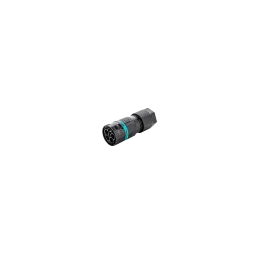 Mini Circular Connector TH387 long, Plug, 5P, Screw, IP66/IP68