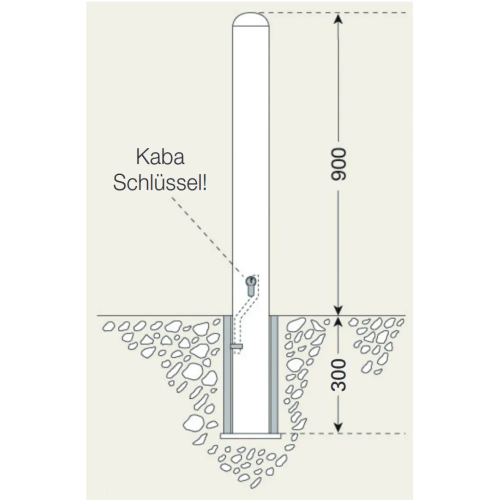 Stainless steel post (Type Berlin)