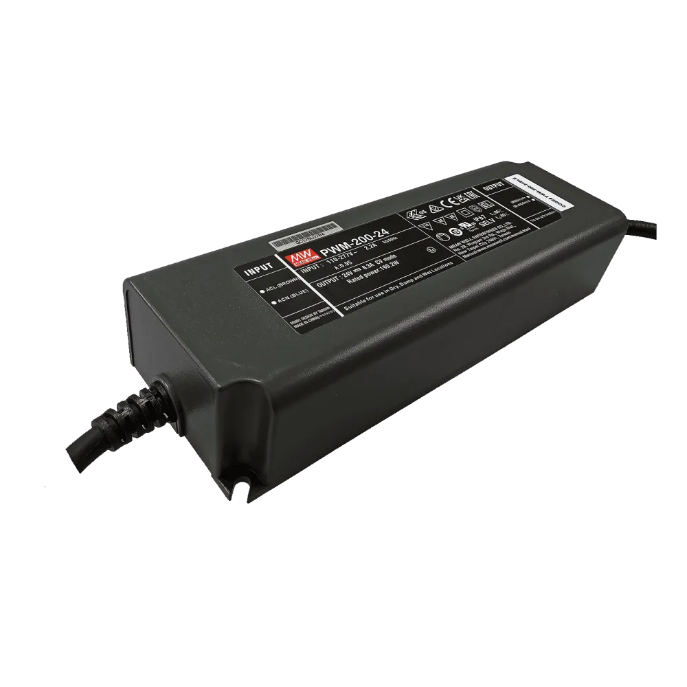 200W LED Driver with PWM Output 24V/8.3A, CASAMBI