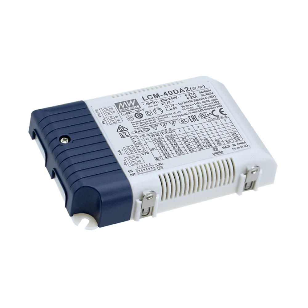 40W LED Driver CC 350/500/600/700/900/1050mA, DALI2