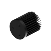 LED star heat sink, ø70mm, H 80mm, Base 10mm, Black anodized