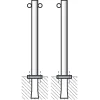 Barrier post with rings