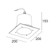 Platho 200C 4251C/NC2.MB.99-Ceiling Recessed - Square ceiling recessed L. 200 - Built-in driver