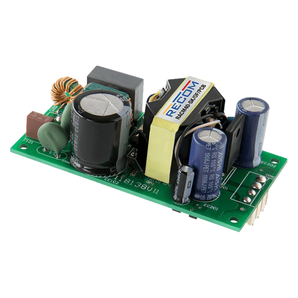 40W AC/DC PCB Mount Power Supply 18V/2222mA
