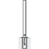 Barrier post without rings
