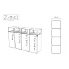 Stilo Recycling Bin