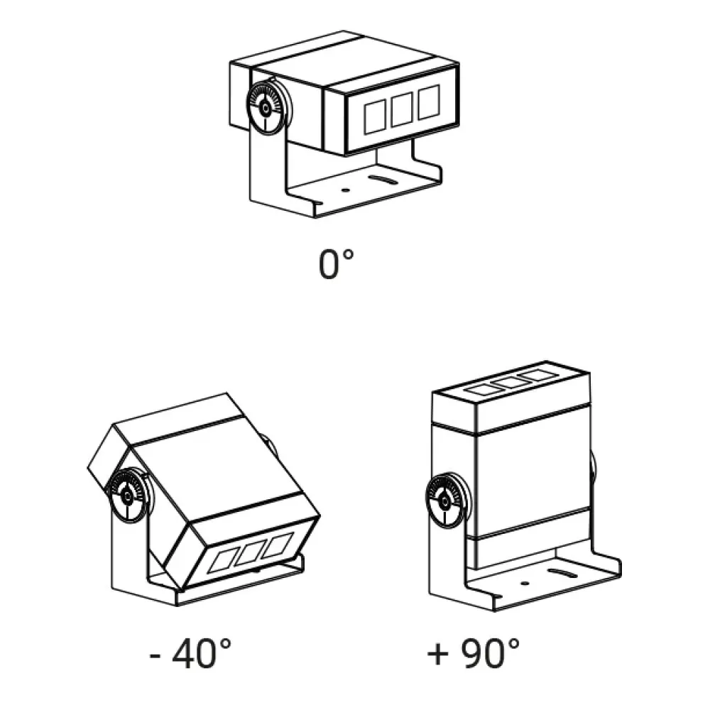 Modo Floodlight 611W1/WD70MB-Floodlights - Module DALI Horizontal Emission