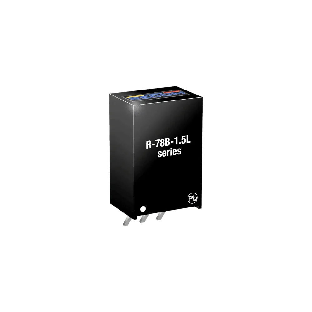 4.95W DC/DC converter, input 4.75...18V, output 3.3V/1500mA, SIP3