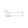 Soldering tip, chisel 5 x 6mm, GT6