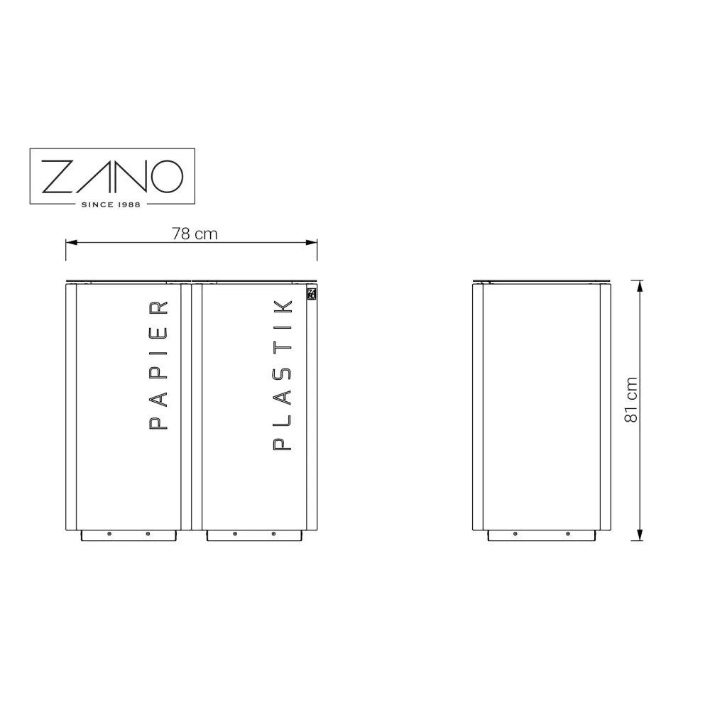 Stilo Recycling Bin