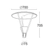 Vela 9000H/NC5.NB-Urban Lighting - Head for street light pole - External driver