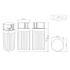 Tubus litter bin