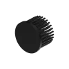 LED pin fin heat sink, ø60mm, H 40mm, Base 5mm, Black anodized